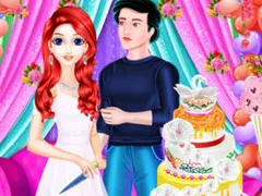 طبخ كعكة الزفاف الكبيرة